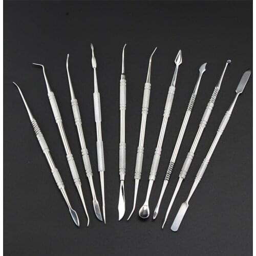 High-quality stainless steel clay knife - knife carved, polymer clay tools,Stainless steel sculpture tools,10PCS/SET