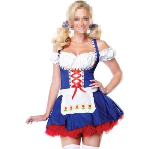 Suspenders Skirt Sexy Costumes For Women Beer Girl Festival French Maid Dresses Halloween Costumes Cosplay oktoberfest costume