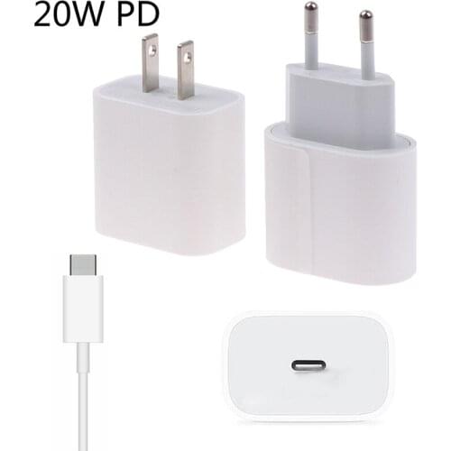 18W USB Type C Charger Adapter For IP 12 Fast Charging Power Type-C EU US UK Plug For Samsung Xiaomi