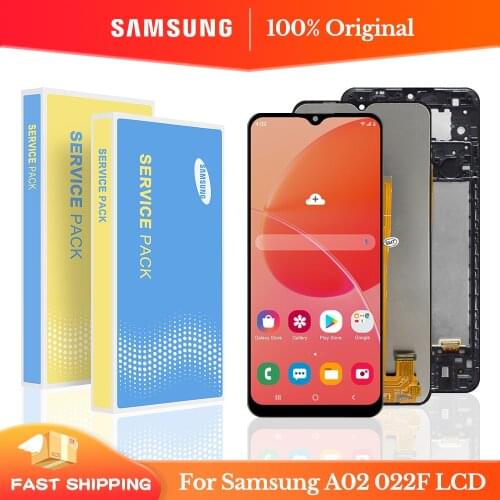 100% Original 6.5'' For Samsung Galaxy A02 SM-A022 A022m LCD Display Touch Screen Digitizer Full SM-A022F/DS SM-A022G/DS Lcd