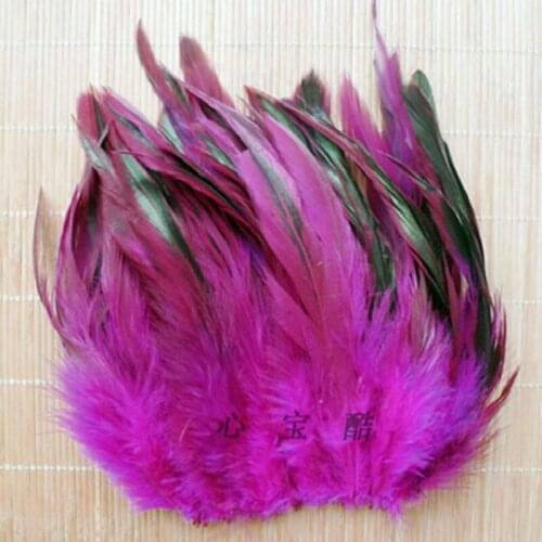 100pcs/lot Cheap Pheasant Feather 12.5-20cm/ 5-8'' Natural Rooster Feathers DIY Wedding Dress Clothing Accessories