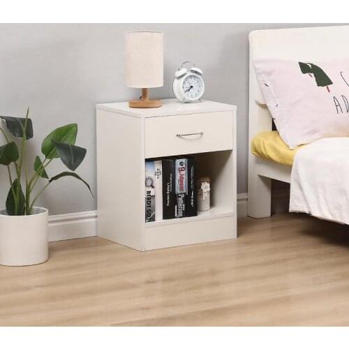 2Pcs/Set Nightstand Drawer Organizer Storage Bedside Table Bedroom Furniture Nordic Simple Wood Nightstands Dresser HWC
