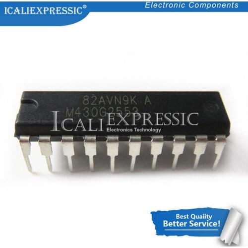 2PCS MSP430G2553IN20 MSP430G2553IN MSP430G2553 M430G2553 DIP-20 In Stock