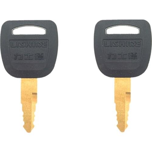 2 PCS Heavy Equipment Key For Lishide Excavator Loader