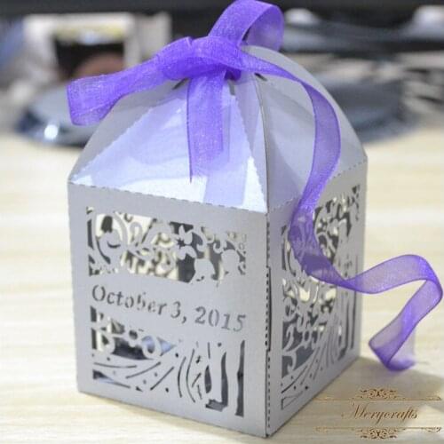 2019 Latest bride and groom wedding favors gifts laser cut chocolate box