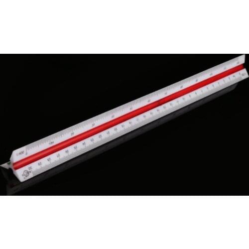30cm Plastic Triangular Scale Ruler Architect Engineer Drafting Measuring Tool
