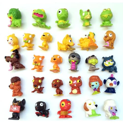 10pcs/lot original anime trash garbege animal Figure Grossery Rotten Bin Monster model collection Toy for child kid