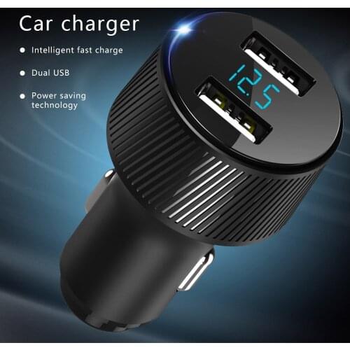 KISSCASE Car Charger Fast Charger for Xiaomi mi 9 iPhone X XR 7Plus 6 7 8 Huawei P20 Lite Samsung S9 S8 USB Car Charger 2 Ports