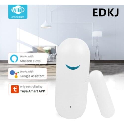 WIFI Door Sensor Alarm Wireless Magnetic Window Open Entry Alert Home Security Detector Remote Control Alexa Google Home