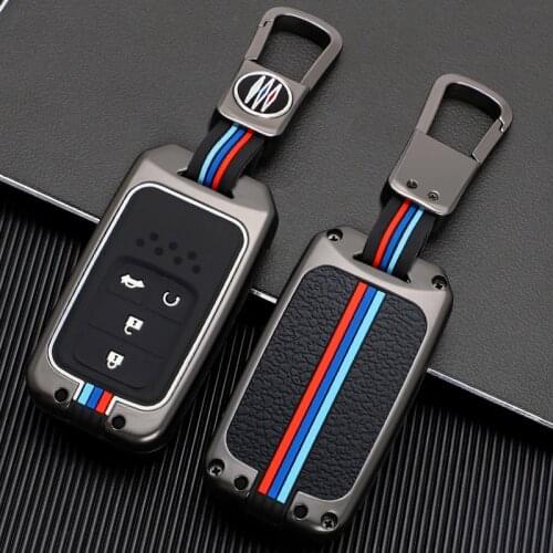 Zinc Alloy Full Cover Remote Key Case for Honda Civic City Vezel Accord HR-V CRV Polit Jazz Jade Crider Odyssey Key Protector