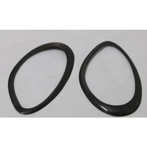 For Porsche Cayman 987 2005-2008 Carbon Fiber Lamp Eyebrow Accessories 2Pcs
