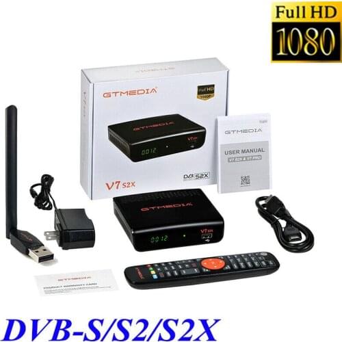 H.265 Freesat v7s2x DVB-S/S2 Gtmedia V7 S2X Satellite Receiver Upgraded by GTmedia V7S HD With USB WIFI Digital Receptor