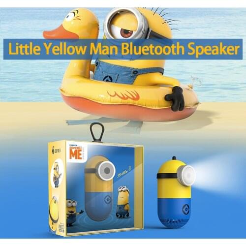 KYYSLB M10 5W 4Ohm Little Yellow Man Wireless Bluetooth 5.0 Speaker Portable Mini Stereo Subwoofer Waterproof Selfie Speaker