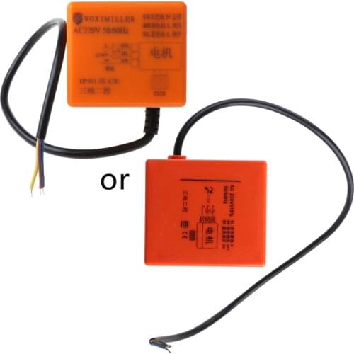 Electric Motorized Brass Ball Valve DN20 AC 220V 2 Way 3-Wire with Actuator