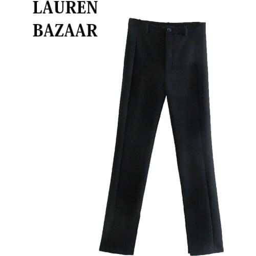 Женские прямые брюки LAUREN BAZAAR China At AliExpress