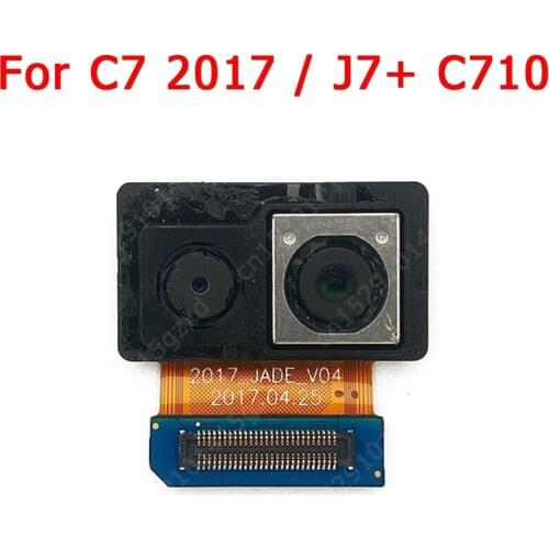Original Rear Back Camera For Samsung Galaxy C7 2017 J7 Plus C710 Main Backside Camera Module Replacement Spare Parts