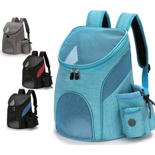Portable Mesh Dog Bag Breathable Backpack Folding Pet Backpack Chest Bag For Dog Cat Carrying Bag Outdoor Travel Pet Carrier
