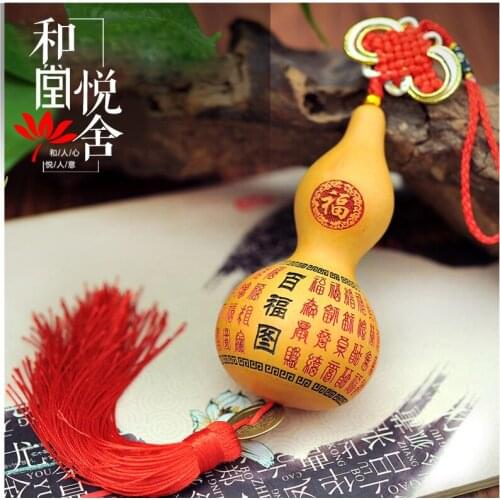 Tang Yue and Wenwan homes natural wild gourds pendant pendant car Jushi crafts auspicious feng shui wall dies