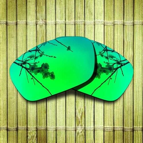 Polarized Replacement Lense For-Oakley Fuel Cell Sunglasses Frame True Color Mirrored Coating - Green Options
