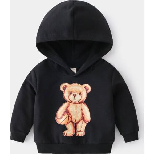 Baby Boys Casual Sweatshirts Kids Boy Long Sleeve Cartoon Outwear Tops Children Clothes Autumn New Hooded Jacket Tops