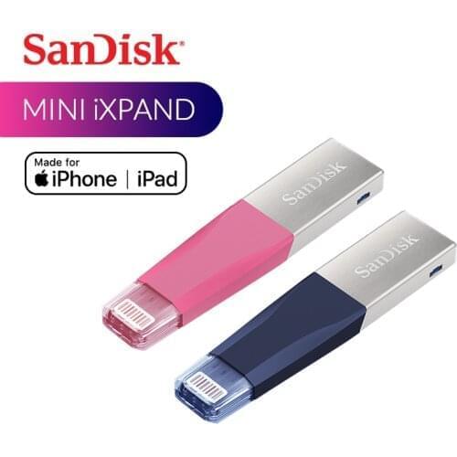 Sandisk OTG Lightning to Metal iXPAND 64GB 128GB 256GB 100% Original USB 3.0 IX40 Memory Stick MFi For iPhone iPad Pen Drives