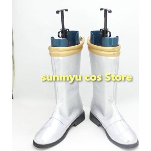 Zyuden Sentai Kyoryuger Silver Cosplay Shoes Boots