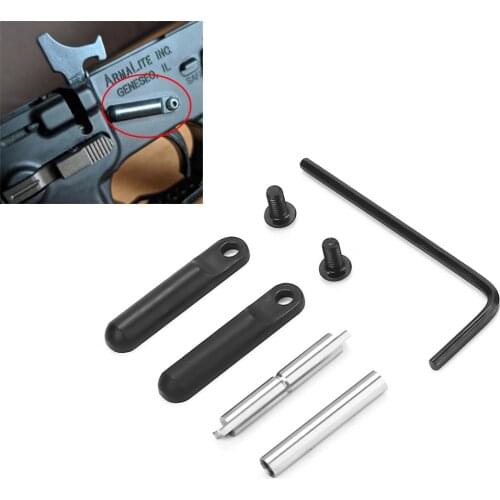 Tactical Non-Rotating Anti-Walk Pins with Black Side Plates Trigger Hammer Pin for AR15 5.56/.223/.308 Hunting Rifle Accessories