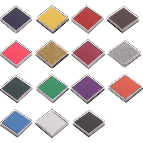 Scrapbooking Stamp Sealing Fence Colorful Inkpad Ink Cushion Decoration Stencil Fingerprint Digital Print Card Making DIY