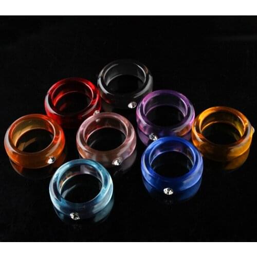2021 new color transparent acrylic rhinestone combination ring womens geometric ring jewelry gift wholesale