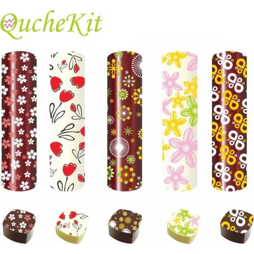 10Pcs 21*31CM Transfer Paper For Chocolate Mixing Transfer Sheet Edible Cake Decoration Cake Roll Biscuit Color Printed Sheet