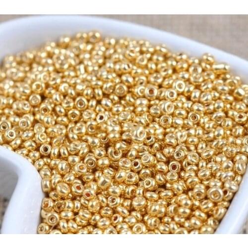 1000pcs 2mm Baking Varnish Effect Czech Glass Seed Beads DIY Hand-sewn Clothing Accessories Chain Beads Jewelry Making