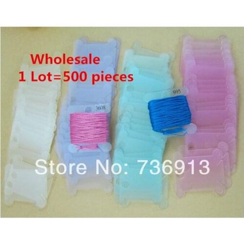 500 Pieces Embroidery Plastic Thread Threading Board--Embroidery Tool