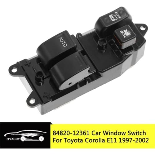 84820-12450 84820-52090 Front Left Drive Power Window Switch For Toyota Corolla E11 1997-2002 84820-12361 84820 12361 8482012361