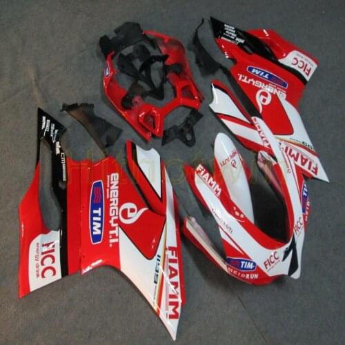 Free Screws+Custom Injection mold red white Motorcycle cowl for 1199 2012 2013 2014 ABS fairing kit M2