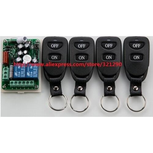 New AC220V 2CH 10A RF Wireless Remote Control Switch System Transmitter with Two-button Receiver Smart Home Switch