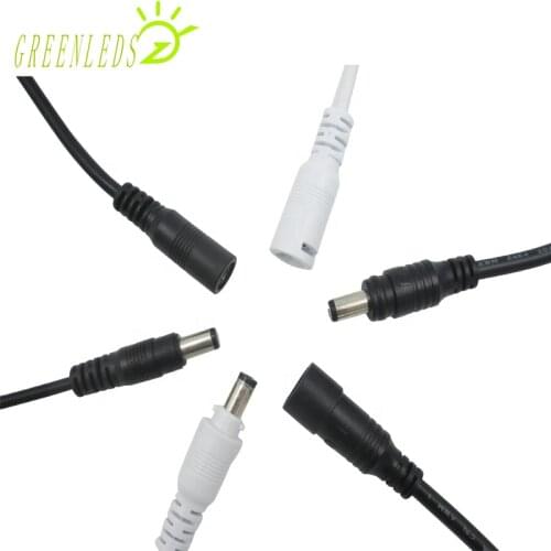 Quick Lock 5.5x2.1mm 2Pin Plug DC Male and Female Cable Wire Connector For SMD3528/SMD5050/SMD2835 Single Color LED Strip Light