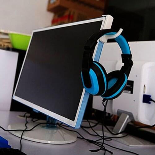 Earphone Holder Headphone Headset Hanger Holder Hook Tape Sticker For Desk Pc Display Monitor Headphone Accessories