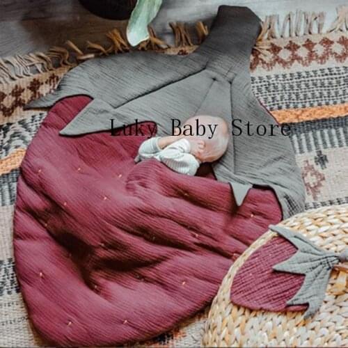 Baby Sleeping Bags for Stroller Winter Warm Toddler Infantil Swaddle Wrap Autumn Knitted Envelopes Discharge Newborn Footmuff