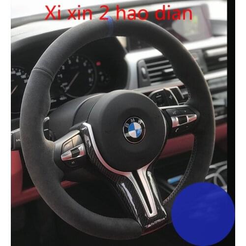 For BMW 3 Series 325LI 320LI M3 M4 3 Series GT 425I DIY Customized leather suede all-inclusive car steering wheel cover