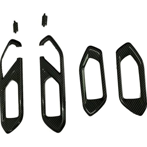 For Toyota Raize A200 2020 2021 Carbon Fiber Matte Inner Door Handle Cover Trim Protection Frame Sticker Car Styling Interior