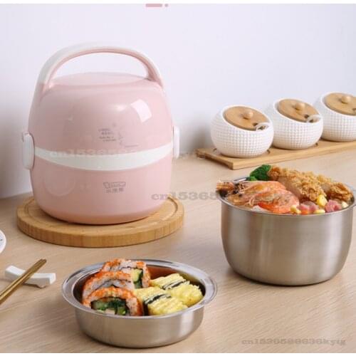 Electric Lunch Box Multifunctional Double Deck High Capacity Automatic Steaming and Heat Preservation Inserted Electric Rice