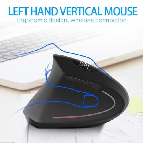 WH-911-C ergonomic vertical mouse 1600DPI wireless right/left hand computer gaming mouse 5D USB optical mouse fast delivery