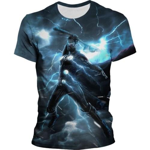 New Summer Avengers Movie Thor 3D T shirt Men Women Children Fashion Streetwear Boy Girl Kids Printed T-shirt Cool Tops Tee
