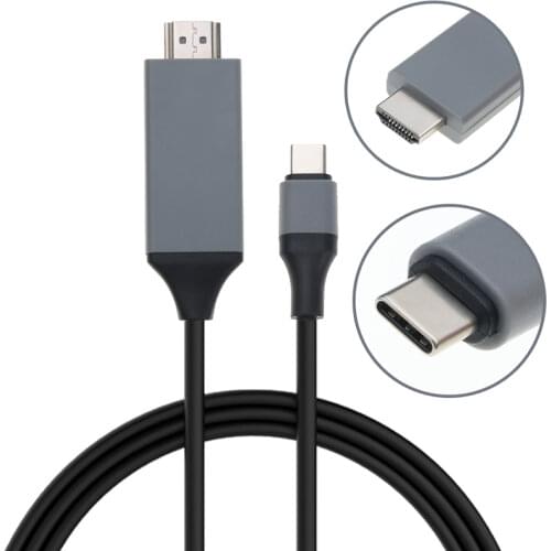 Hot 4K 30Hz Type C to USB C HDMI-compatible Cable Converter USB 3.1 HD Extend Adapter for Macbook Samsung S8 Wholesale