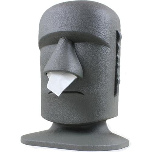 Creative American Portrait Tissue Box Napkin Holder Stone Office Paper Box Tea Table Desktop Wipes Container Wipes Case FH008