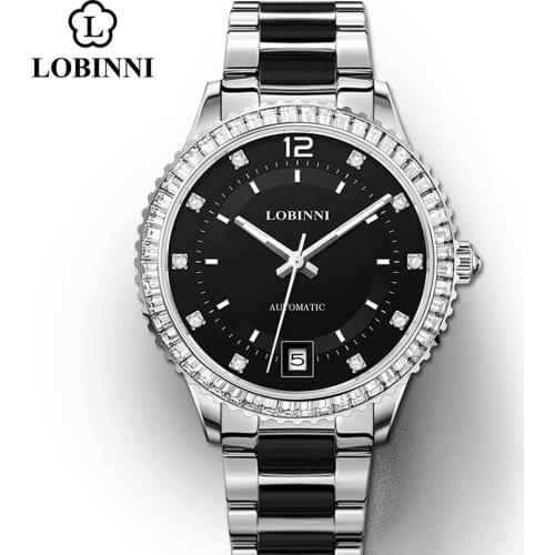 Lobinni New Womens Mechanical Watches Female MIYOTA Movement Fashion Casual Women Watch Famous Luxury Brands reloj mujer