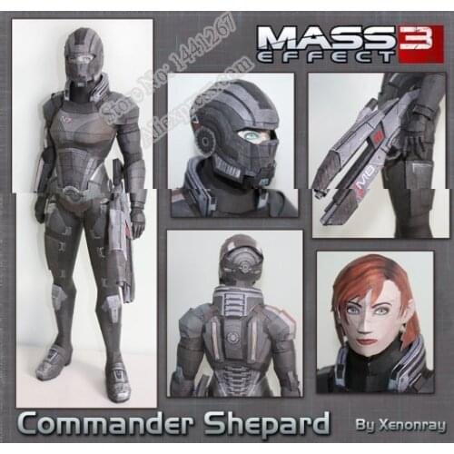 Mass Effect Shepard Figure Paper Model