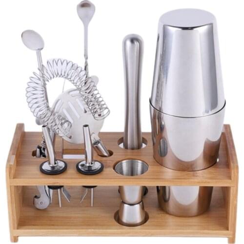 Bartender Kit Bar Tool Set with Stand Perfect Home Bartending Kit and Martini Cocktail Shaker Set for Drink Mixing Tools