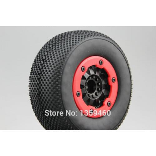 4pcs RC 1/10 Bead Lock Short Course Tire Tyre Set 12mm hex 1/2 offset SC Tire For TRAXXAS SlASH 30001