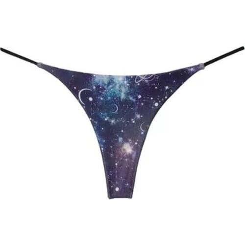 New Sexy Thin Waistband Womens Panties Solid Color Low-waist Thong Womens Bikini Breathable Swimming Trunks Sports Panties